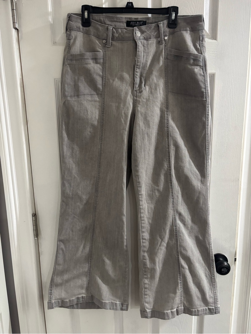 Judy Blue Gray Wide-Leg Jeans for Women